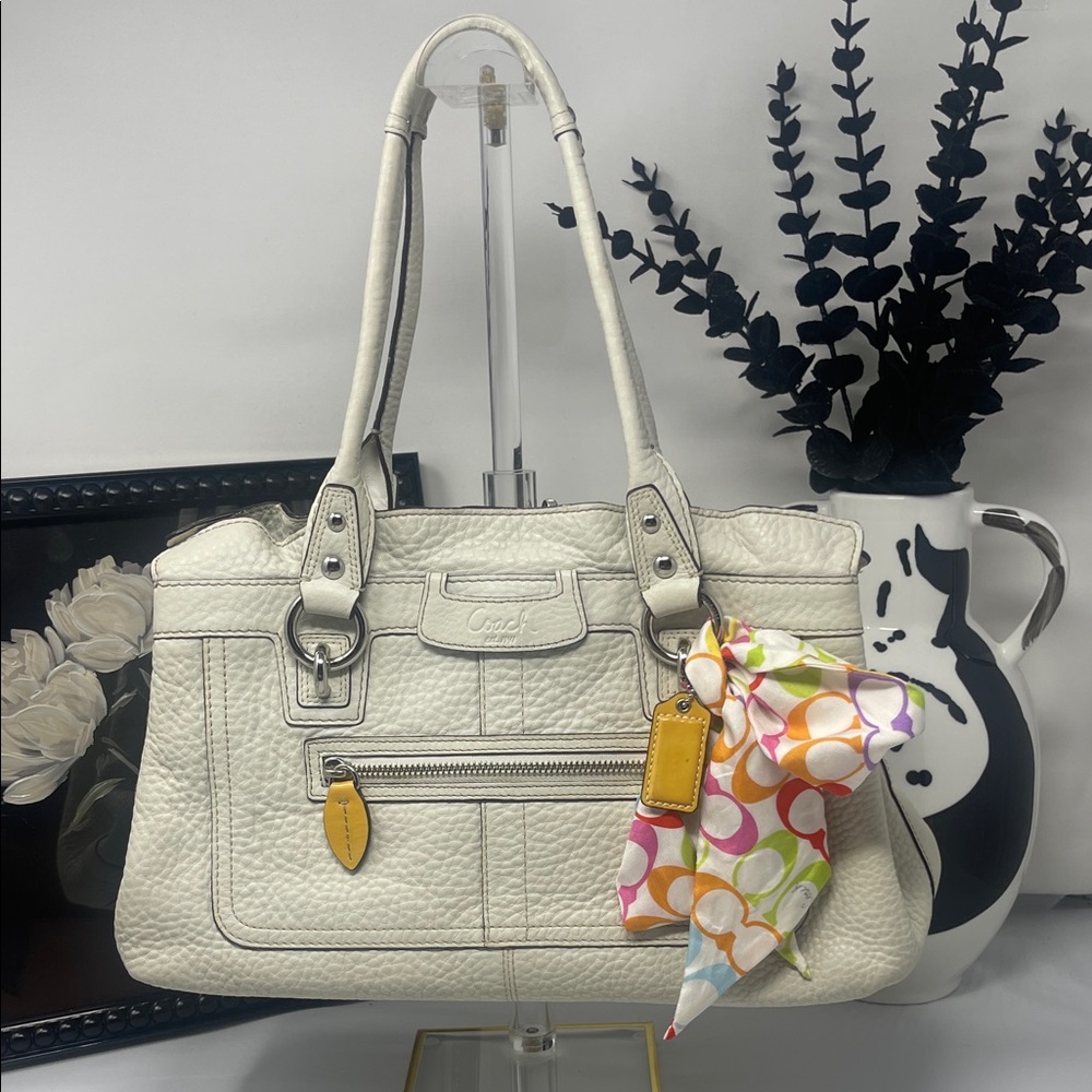 Coach Penelope  Pebbled Leather Tote Satchel (model 13164)